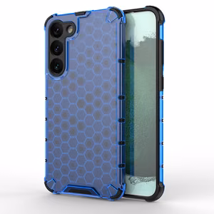 Honeycomb dėklas Samsung Galaxy S23+ šarvuotas hibridinis dangtelis mėlynas