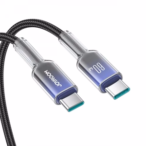 USB laidas Joyroom S-A42 juodas Type-C / Type-C 120cm (iki 60W)