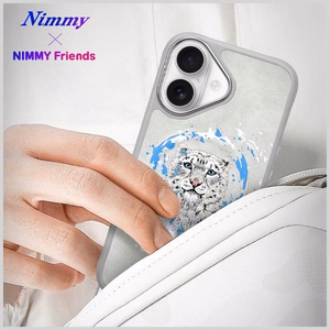 Nimmy Pantera Magnetinis dėklas telefonui iPhone 16 - šviesiai pilkas