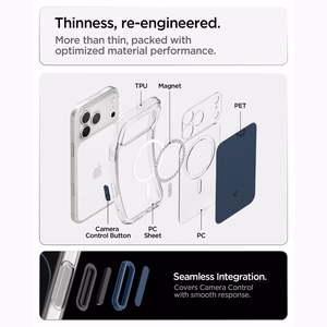 Spigen Ultra Hybrid MagSafe dėklas iPhone 18 Pro Max / 17 Pro Max, matinis mėlynas