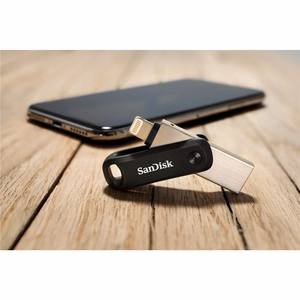 SanDisk 00183589 USB atmintinė 256 GB USB Type-A / Lightning 3.2 Gen 1 juoda, sidabrinė