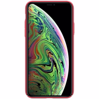 Nillkin Super Frosted Shield - dėklas Apple iPhone 11 Pro Max z wycięciem na logo (Bright raudonas)
