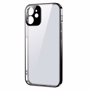 Joyroom New Beauty Series itin plonas dėklas su elektroplokštu rėmeliu iPhone 12 mini juodas (JR-BP741)