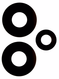 Xiaomi Poco X5 Pro kameros stikliukas Black (only lens 3pcs) ORG