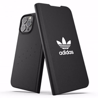 Adidas OR Knygelės Dėklas BASIC iPhone 13 Pro Max 6,7" juoda balta 47127