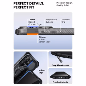 Supcase iBlason ArmorBox Clip Mag MagSafe Dėklas for Samsung Galaxy S26 Ultra - juodas