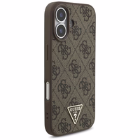 Guess 4G Strap Triangle Logo Magnetinis dėklas telefonui iPhone 17 - ruda