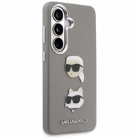 Karl Lagerfeld dėklas Saffiano Double Heads Metal Samsung Galaxy S26 sidabrinis