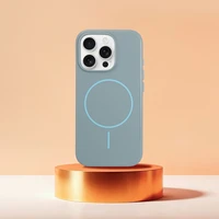 Blizgus magnetinis dėklas, suderinamas su MagSafe, IPHONE 15 PLUS mėtų