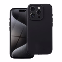 Silikoninis 2 mm dėklas telefonui iPhone 16 Pro, juodas