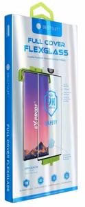 LCD apsauginis stikliukas Bestsuit Flexible Hybrid Glass 5D (Hot Bending) Samsung S918 S23 Ultra pritaikytas dėklui juodas
