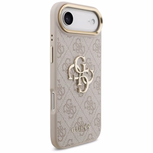 Guess 4G Charms Collection Magnetinis dėklas telefonui iPhone 17 Pro - rudas