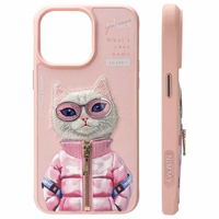 Nimmy Cool&Cute 2.0 dėklas telefonui iPhone 15 Pro Max - rožinis