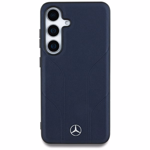 Mercedes Odinis Įspaustos linijos Magnetinis dėklas Samsung Galaxy S25 - mėlynas