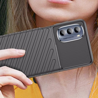 Thunder Case skirtas Motorola Moto G62 5G silikoninis apsauginis dėklas juodas