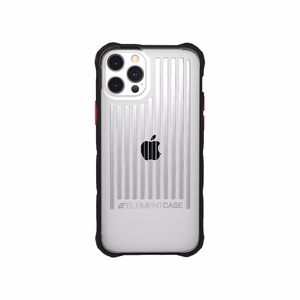 Element Special Ops dėklas, skirtas iPhone 13 Pro, su Mil-Spec apsauga nuo smūgių, juodas ir skaidrus