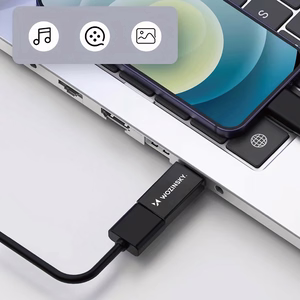 Wozinsky W10GY1S USB-C - USB-A 3.2 10Gb/s adapteris - juodas