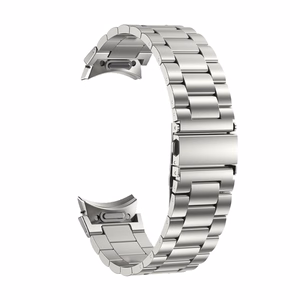 Puro METAL Nerūdijančio plieno Samsung Galaxy Watch 4 / 4 Classic / 5 / 5 Pro / 6 / 6 Classic sidabrinė juosta
