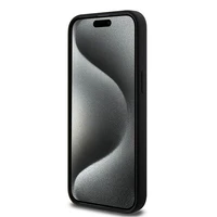 Karl Lagerfeld silikoninis Choupette Head magnetinis dėklas telefonui iPhone 15 Pro - juodas