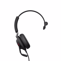Jabra Evolve2 40 MS Mono USB-C - laidinės ausinės, juodos spalvos
