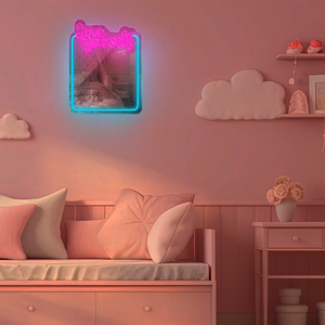 Neon MIRROR LED LOVE YOURSELF turkio rožinis FMNE01 Forever Light