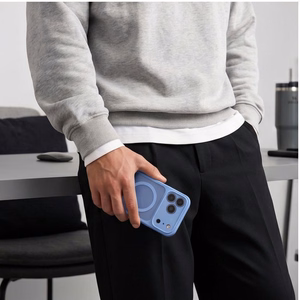 Tech-Protect BasicMag MagSafe dėklas, skirtas iPhone 17 Pro / 18 Pro, matinis šviesiai mėlynas