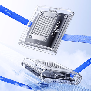 Orico TC20-M2-10G M.2 NVME USB-C 3.2 diskų dėklas - skaidrus