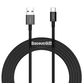 USB kabelis Baseus Superior iš USB į Type-C 66W 2.0m juodas CATYS-A01
