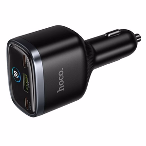 Automobilinis įkroviklis Hoco Z70, USB-A + 2 × USB-C, PD QC3.0, 93 W, juodas