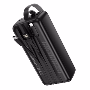 Borofone Power Bank 30000mAh BJ79B Clever - USB - with Type C and Lightning cables black