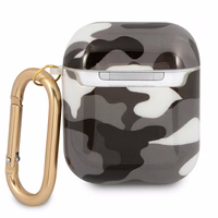 Guess GUA2UCAMG AirPods dėklas juodas/juodas Camo kolekcija