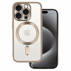 Dėklas telefonui Metalinis MagSafe iPhone 13 Pro Titano spalvos