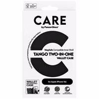 CARE by PanzerGlass Feature Tango 2in1 Portfelio tipo dėklas iPhone 16e - juodas
