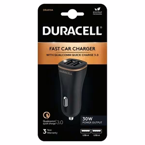 Duracell car charger (DR6010A) – 2 ports