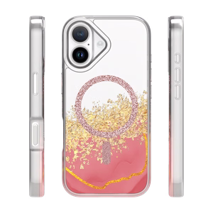 Epoxy Mag dėklas skirtas iPhone 17 6,3'' rožinis