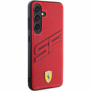 Ferrari Big SF Perforated dėklas telefonui Samsung Galaxy S24+ - raudonas