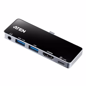 ATEN UH3238-AT – kelioninė USB-C doko stotelė su praeinamuoju maitinimu