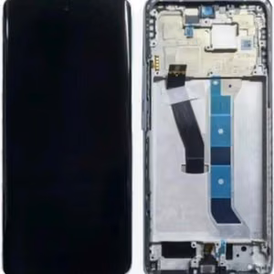 Ekranas Xiaomi Redmi Note 15 5G su lietimui jautriu stikliuku ir rėmeliu Glacier Blue originalus (service pack)