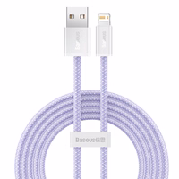 Baseus Dynamic kabelis USB į Lightning, 2.4A, 2m (violetinis)