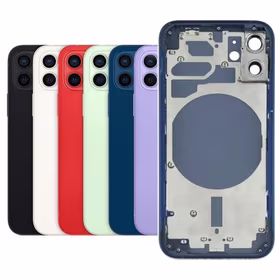 Galinis dangtelis suderinamas su iPhone 12 Mini pilnas korpusas / baltas / OEM