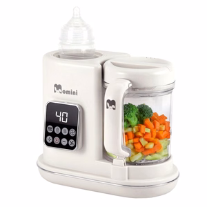 Momini 7in1 MiniChef garų multitrintuvas su buteliuko šildymo funkcija