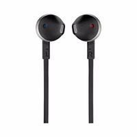 JBL T205 laidinės vidinės ausinės su mini lizdu 3,5 mm - juodos spalvos