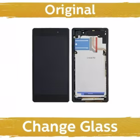 Ekranas skirtas Sony Xperia Z2 D6503 juodas su rėmeliu (Atnaujintas: China)