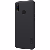 Nillkin Super Frosted Shield - dėklas Realme 3 Pro (Realme X Lite) (juodas)