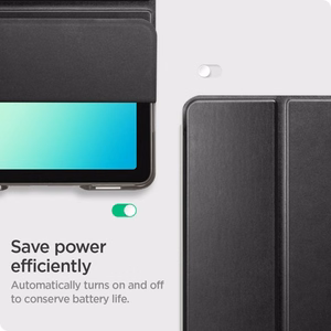 "Spigen Smart Fold" dėklas, skirtas "Samsung Galaxy Tab A9+" / A11+ - juodas