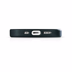 iCarer Oil Wax Premium odinis dėklas iPhone 14 Plus Magnetinis odinis dėklas su MagSafe Tamsiai mėlynas (WMI14220703-BU)