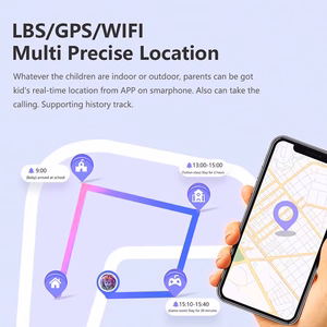 Blavec išmanusis laikrodis K-02 Vaikams su balso skambučiu / GPS / 4G / SOS (SWK02-B) juodas