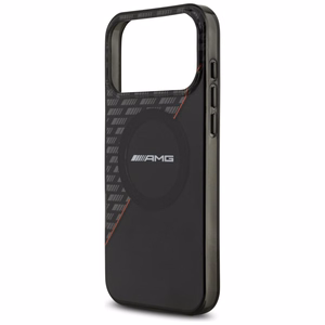Mercedes AMG IML Double Layer Rhombs dėklas, skirtas iPhone 18 Pro Max / 17 Pro Max, suderinamas su MagSafe – juodas ir raudonas