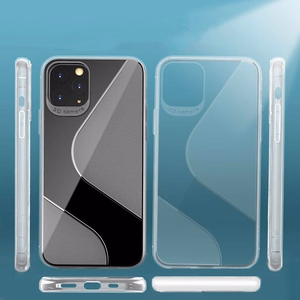 S-Case lankstus dangtelis TPU dėklas Huawei P40 Lite E mėlynas