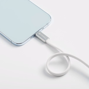Laidas USB C į USB C Forcell F-Energy QC4.0 PD 5A 100W Cafule Flat 1,2m CCFN23 baltas